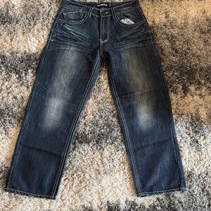 Avirex Dark Blue Relaxed Men's Jeans